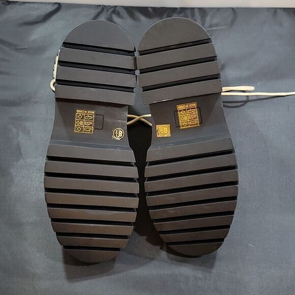 BRAND NEW SHU SHOP STUDDED LACE UP COMBAT BOOT - Picture 7 of 16